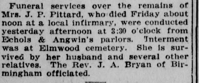 J.P. Pittard obituary